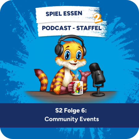 Meeps mit Kopfhörern und Mirkofon